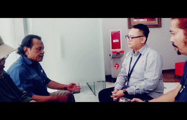 Foto: Dendik Zeldianto, saat bertemu dengan Kepala Kantor GraPARI Lumajang.