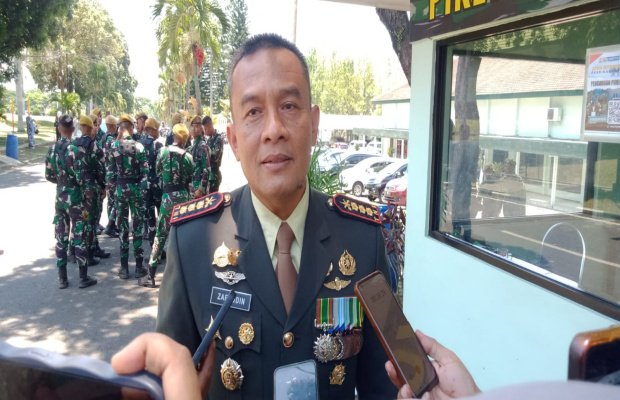 Foto: Komandan Pusdik Arhanud, Kolonel Zaenudin saat diwawancarai awak media