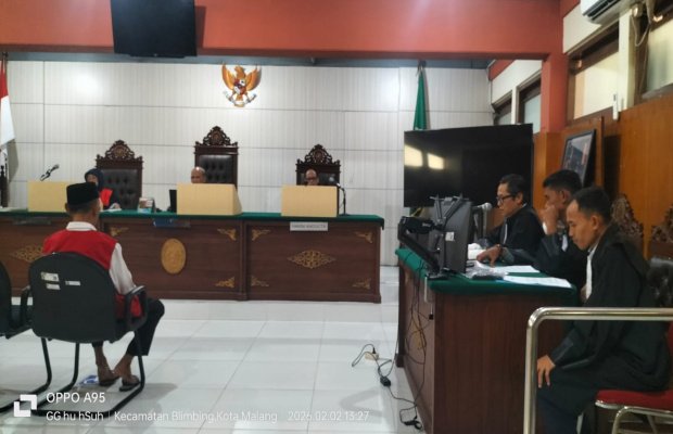 Foto : Prosesi Sidang Lanjutan Pidana Pencabulan di PN Malang