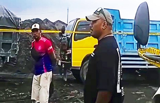 Foto : Dokumentasi di lokasi tambang pasir CV. DPS ‎