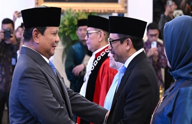 Foto: Presiden Prabowo Subianto Resmi Melantik Menteri Keuangan Suahasil Nazara menggantikan Purbaya Yudhi Sadewa