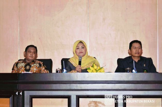 Bupati Bekasi, Neneng Hasanah Yasin, Dalam Rapat Kordinasi Tingkat Kabupaten Bekasi 