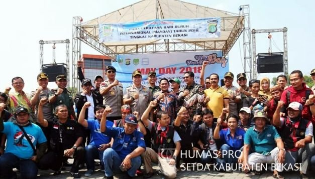 ‘May Day’ Di Kabupaten Bekasi Berlangsung Meriah dan Kondusif