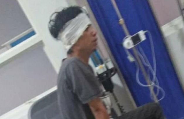 Foto:Doni wartawan yang sekaligus Redaktur SBC TV Jember