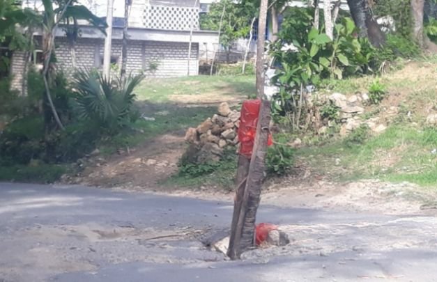 Foto: titik gorong-gorong ambrol 