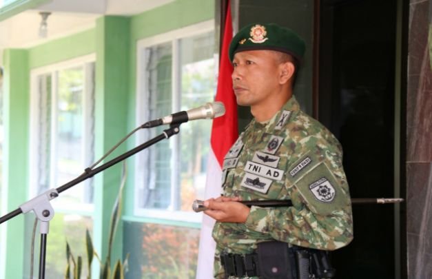 Foto: upacara pelesan Prajurit Yonif Raider 514 Kostrad 