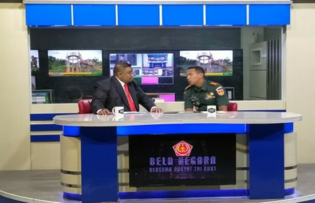 Foto : Dandim Solo dalam acara Talk Show TV