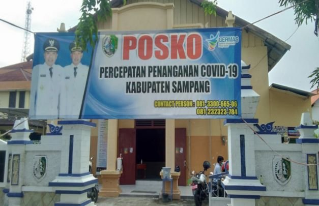 Foto : Posko penanganan Covid -19 di jl. Wijaya kusuma Sampang