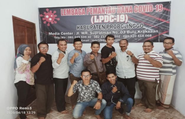 Foto : Pengurus LPDC-19 Probolinggo, Jawa Timur
