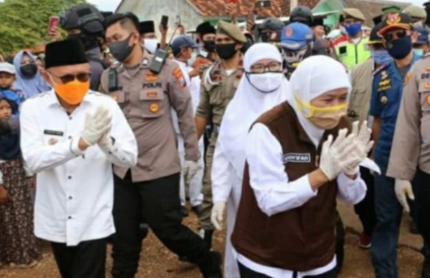 Foto: Gubenur Jawa Timur Khofifah Indar Parawansa didampingi Bupati Sumenep A Busyro Karim