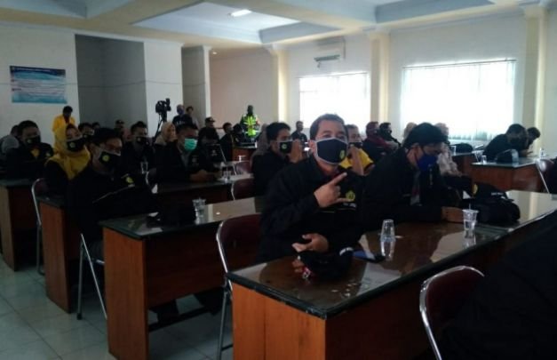 Foto: Puluhan mahasiswa Universitas Mochammad Sroedji Jember saat mengikuti pembekalan KKN