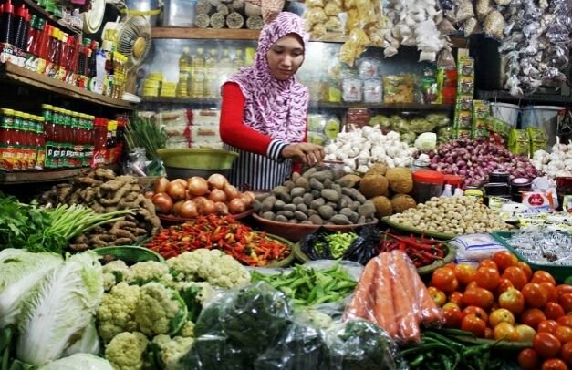 Gambar Ilustrasi Seorang Pedagang Di Pasar