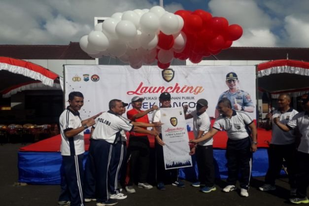 Foto : Pelepasan Balon Sebagai Bentuk Pelaunchingan Aplikasi Arek Lancor