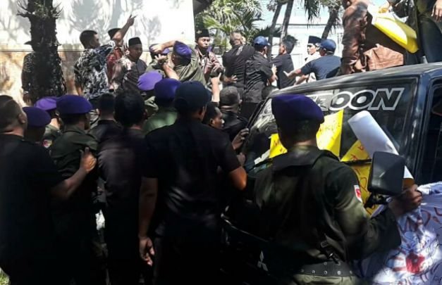 Foto: aksi demo kampus mahasiswa IAIN Madura
