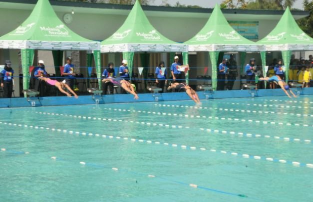 Foto: sejumlah atlet renang saat berlaga