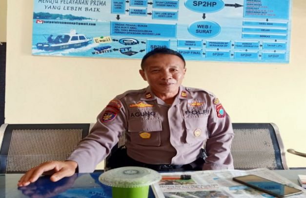Foto: Kepala satuan polisi perairan Sumenep Iptu Agung Widodo