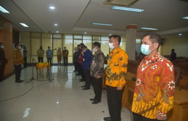 Foto : Prosesi pelantikan oleh Bupati Bekasi