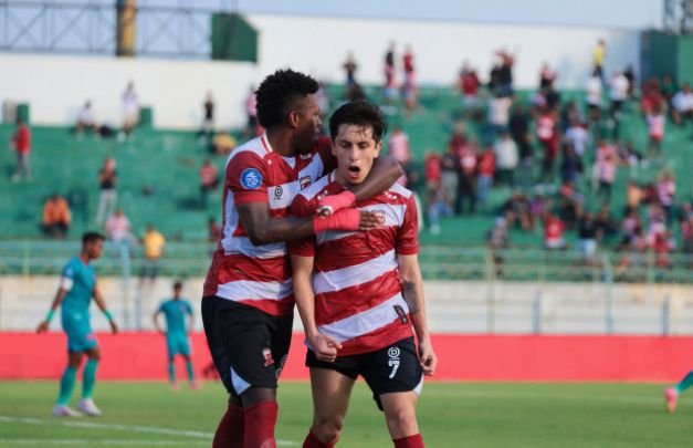 Foto: Selebrasi gol Francisco Rivera