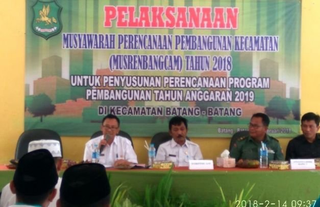 Foto: Kegiatan musrenbangcam di Kecamatan Batang-Batang Sumenep
