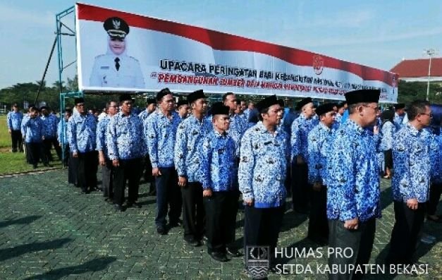Foto: Pelaksanaan Upacara harkitnas oleh Pemkab Bekasi
