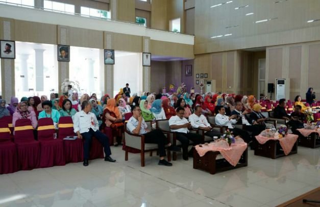 Foto: Foto: Suasana Halal Bihalal di Gedung Graha Pancasila Pemkot Batu.