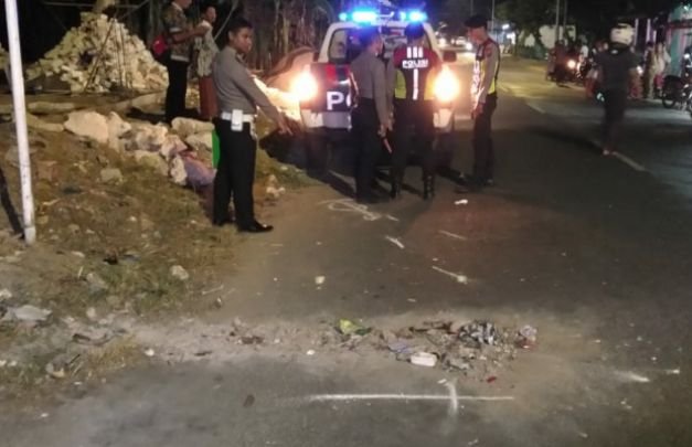 Foto: lokasi tabrak lari di sumenep