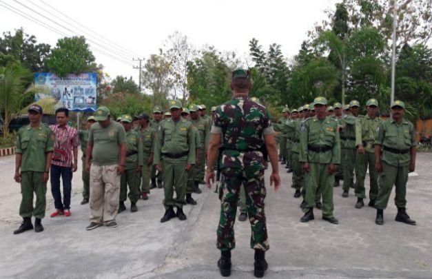 Foto: pelaksanaan Apel Siaga Linmas
