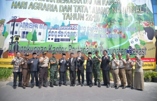 Foto : Peringatan 'Hantaru 2019' ATR/ BPN Kabupaten Bekasi