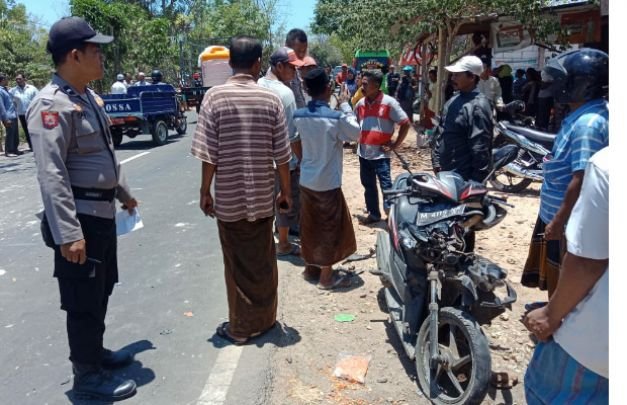 Foto: suasana di lokasi lakasi laka maut sampang