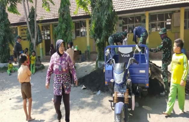 Foto: kegiatan TMMD ke 106 tahun 2019 di kecamatan jabon sidoarjo
