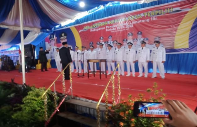 Foto: Pelantikan 12 kepala desa Kabupaten Pali 2019-2024