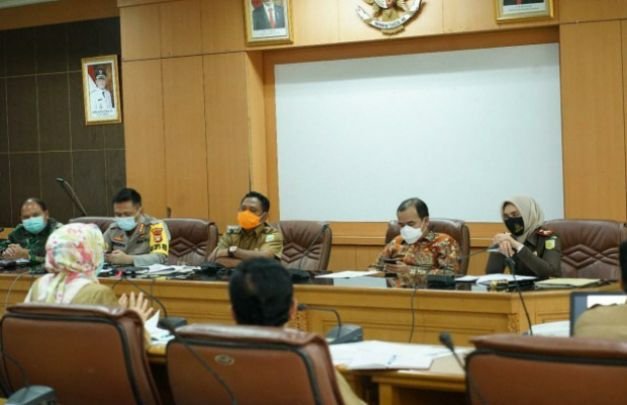 Foto : Rapat Evaluasi PSBB