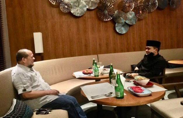 Foto : LaNyalla, peringati Hari Lahir Pancasila melalui daring (online) di Hall Kokoon Hotel Banyuwangi.