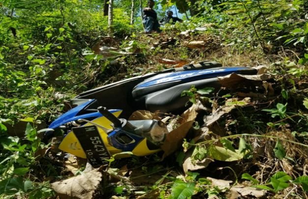 Foto : Kondisi Motor Yang Ditemukan Warga