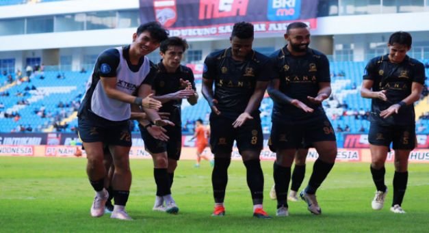 Foto: Selebrasi gol para pemain Madura United 