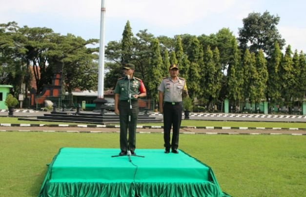 Foto: apel persiapan penyambutan presiden ke Kota Malang