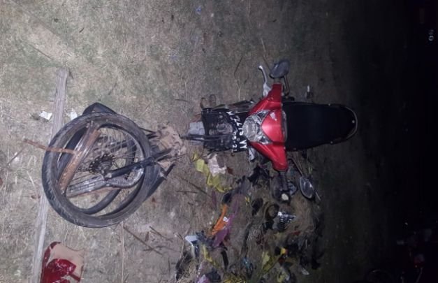 Foto: salah satu sepeda motor yang terlibat kecelakaan