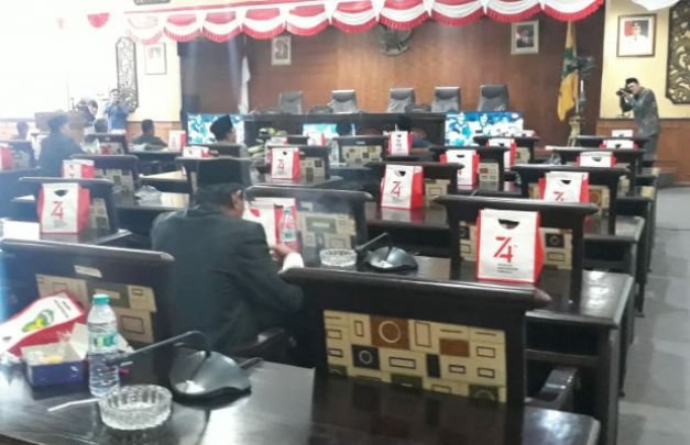 Foto: suasana di ruang paripurna kantor DPRD Sumenep