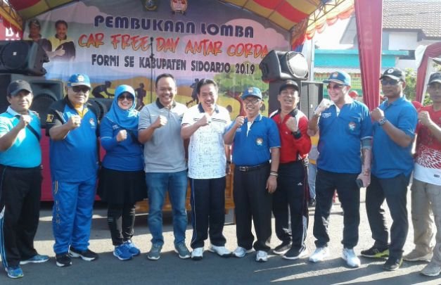 Fpto: Personel Koramil 0816/17 Gedangan saat mengamankan Pelaksanaan Car Fre Day