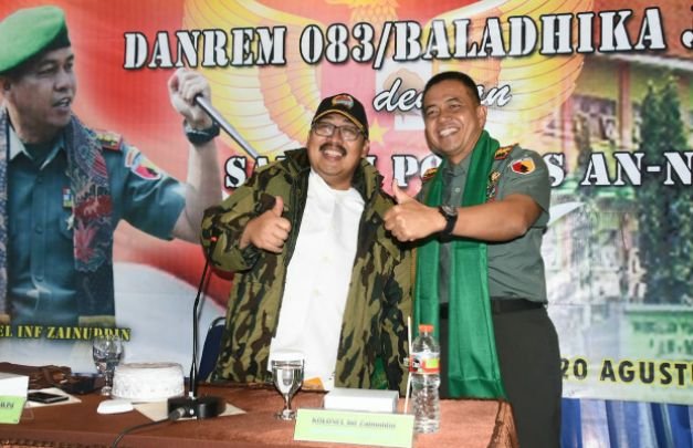 Foto: Danrem 083/Baladhika Jaya  di Ponpes An-Nur Malang
