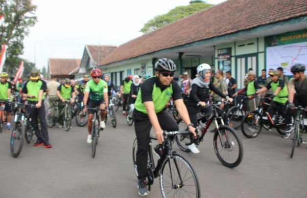 Foto: Gowes Mania HUT Rindam V/Brawijaya ke-47
