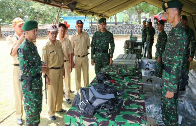 Foto: Prajurit Yonif Raider 514  Kostrad saat Gelar Apel Siaga Bencana