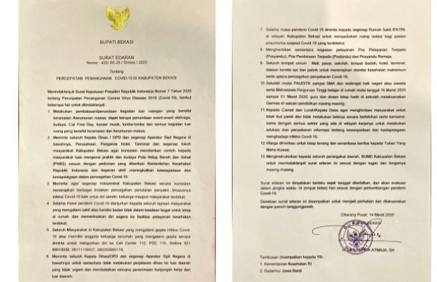 Foto: Surat Keputusan Presiden RI No.7 2020
