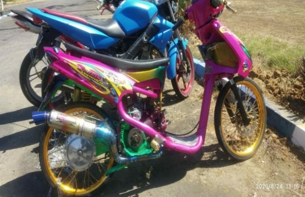 Foto: Beberapa Unit Motor Di Kantor Lantas Polres Pamekasan