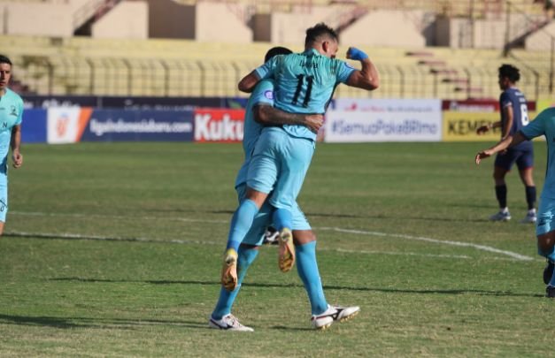 Foto: Kegembiraan Lulinha sumbangkan satu gol saat lawan Arema 