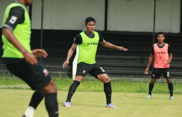 Foto: Fachrudin Aryanto saat Latihan