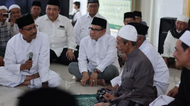 Foto: Sejumlah Kiai Sepuh yang berkumpul di pesantren Yayasan Nurul Islam (Nuris) Jember