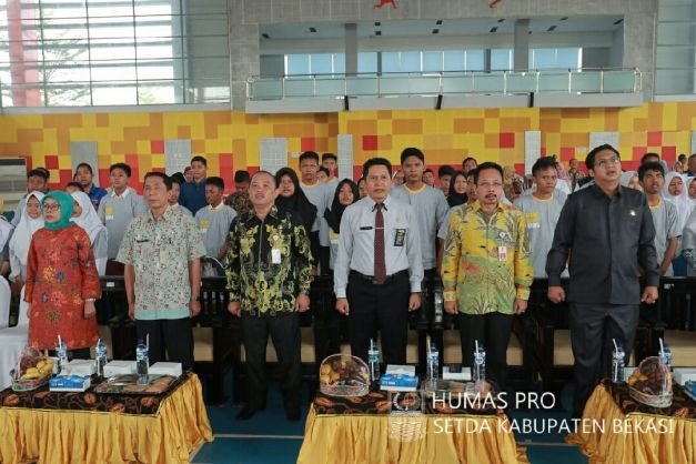 Peringatan Hari Anti Narkotika Internasional (HANI) Kabupaten Bekasi, Kamis (26/7/2018).