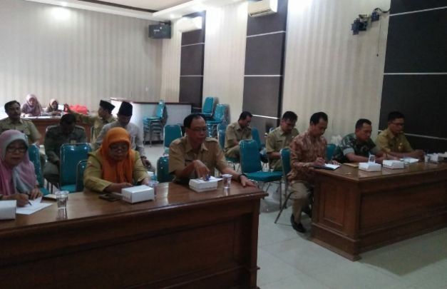 Foto: Batih Tuud Koramil 0816/08 Jabon saat menghadiri Rakor HUT kemerdekaan RI yang ke 74
