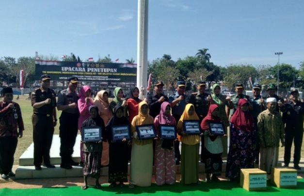 Foto: upacara penutupan TMMD Ke 105 Wilayah Kodim 0828 / Sampang